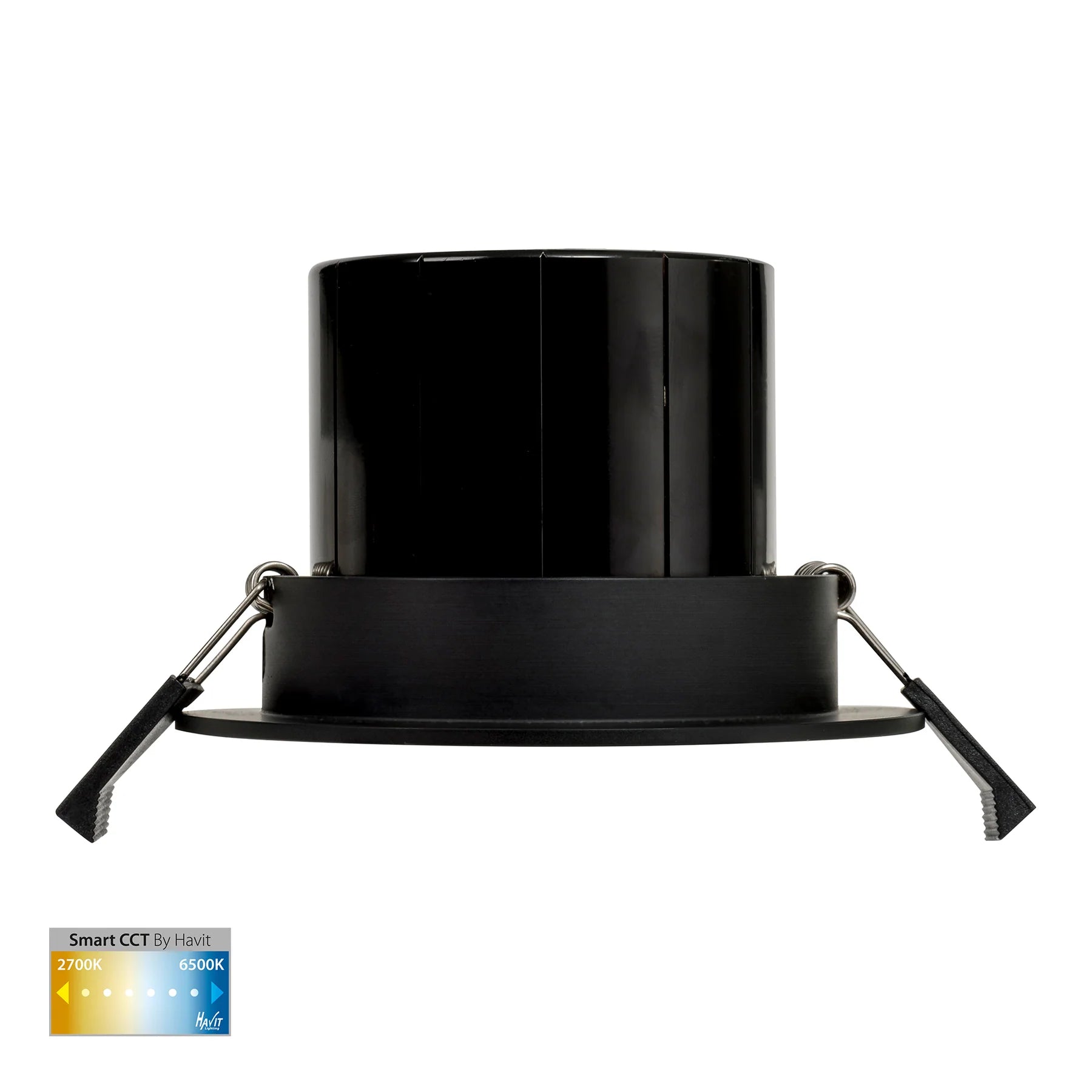 Havit Prime Tilt CCT WIFI LED Downlight 2700K 6500K Black 12W 240V IP54 - HV5512CCT-BLK - Havit Lighting