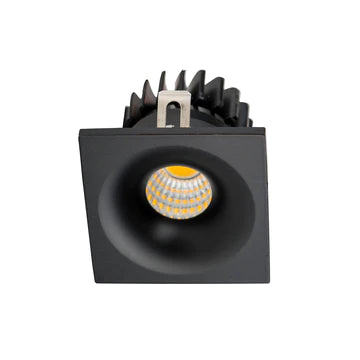 Havit Niche Square Mini Recessed LED Downlight Tri - Black 3W 240V IP54 - HV5701T-BLK