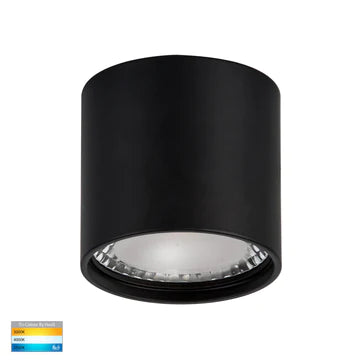 Havit Nella LED Surface Mounted Downlight Tri - Black 7W 12V/240V IP54 - HV5802T-BLK, HV5802T-BLK-12V- Havit Lighting