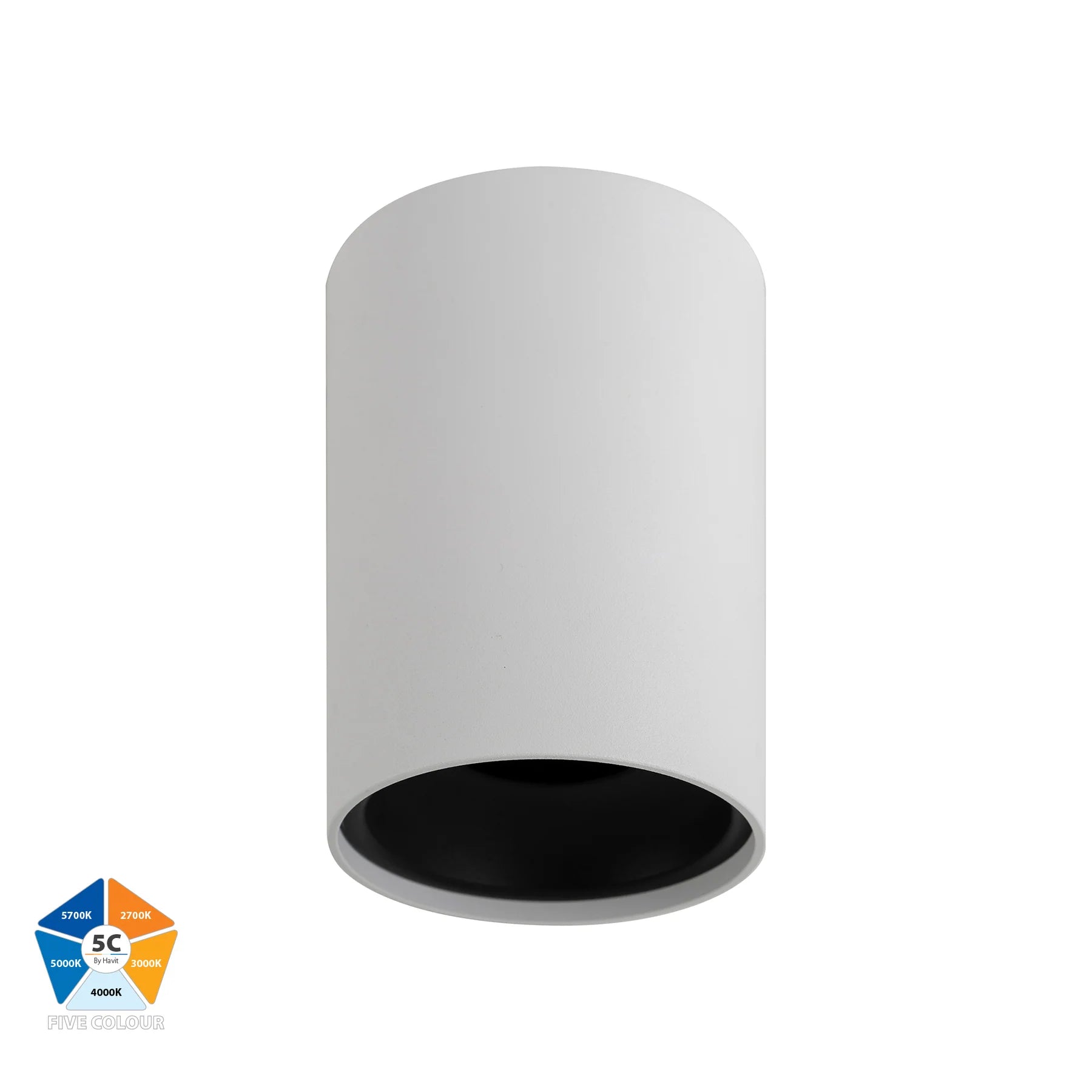 Havit Inner Ring to Suit HV5842 LED Surface Mounted Downlight 5CCT Gold/ Black/ Chrome 12W 240V IP54 - HV5842