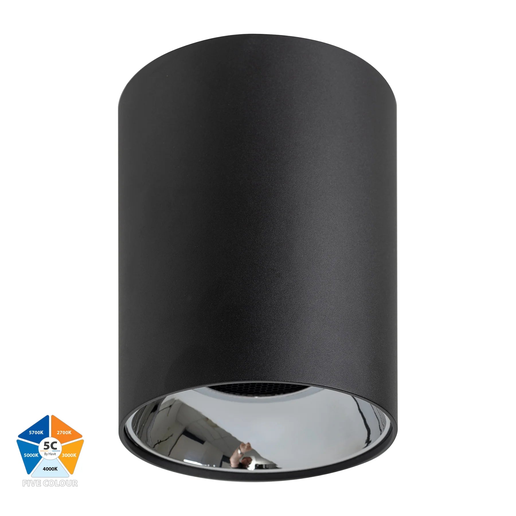 Havit Inner Ring to Suit HV5844 LED Surface Mounted Downlight 5CCT Gold/ Black/ Chrome 24W 240V IP54 - HV5844