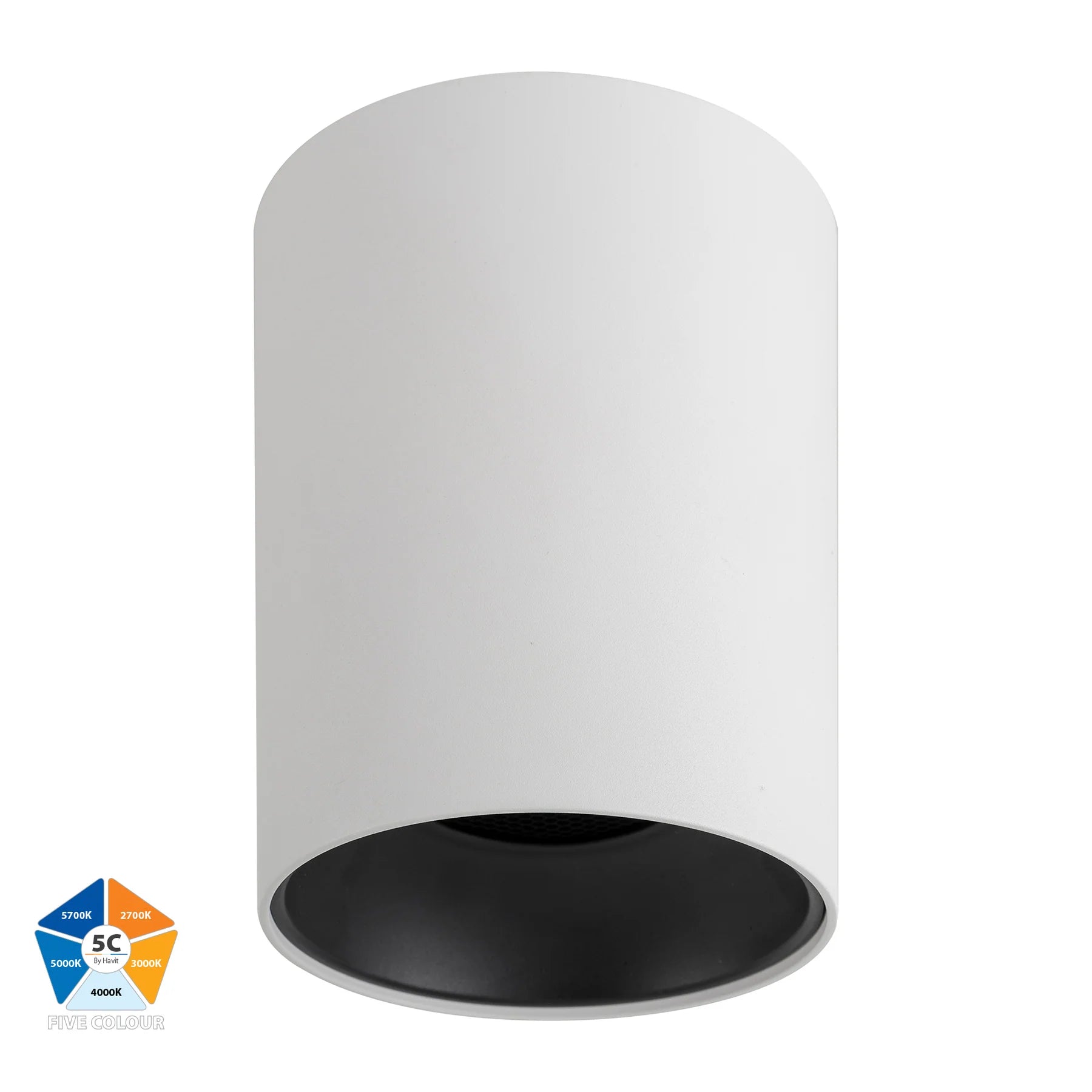 Havit Inner Ring to Suit HV5844 LED Surface Mounted Downlight 5CCT Gold/ Black/ Chrome 24W 240V IP54 - HV5844