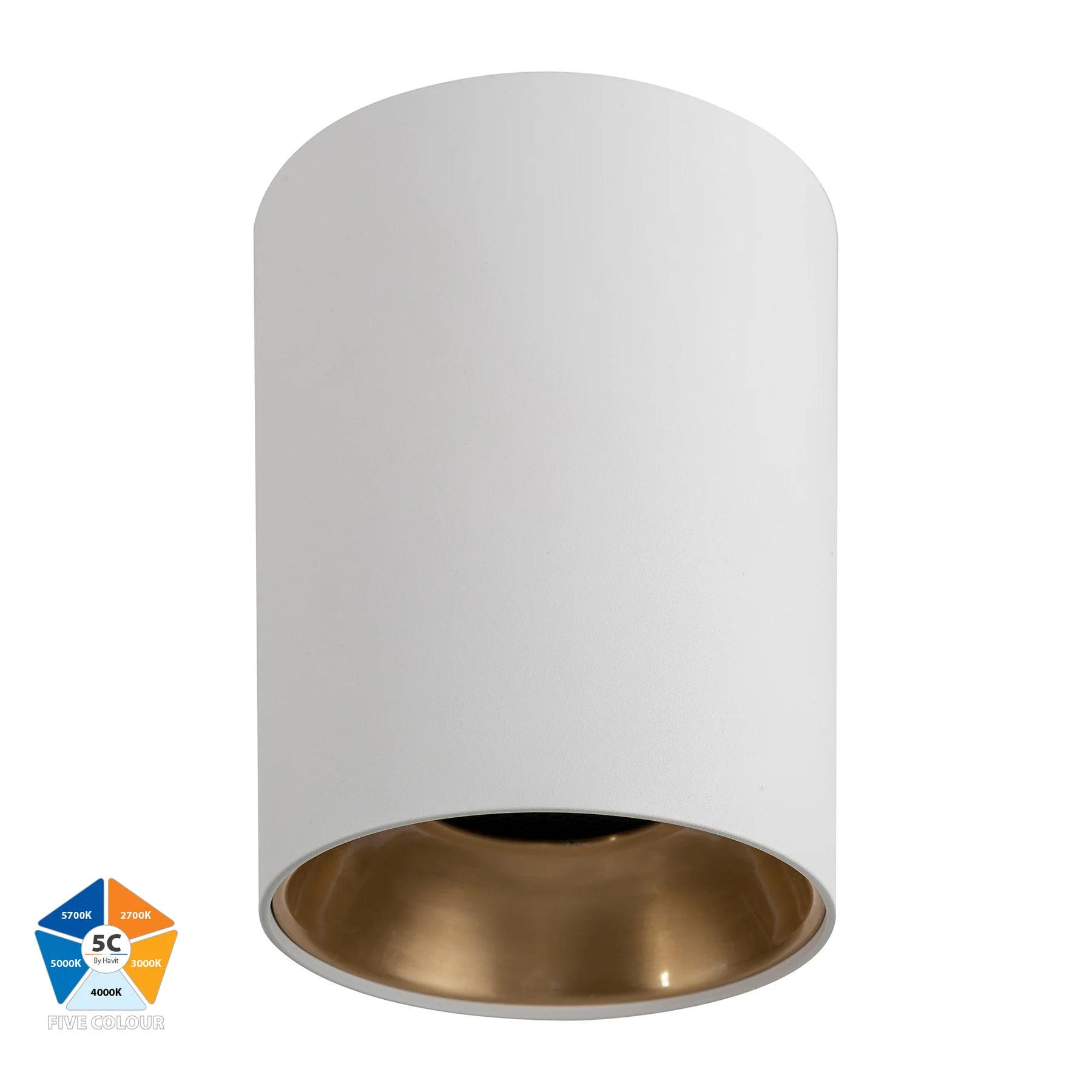 Havit Inner Ring to Suit HV5844 LED Surface Mounted Downlight 5CCT Gold/ Black/ Chrome 24W 240V IP54 - HV5844