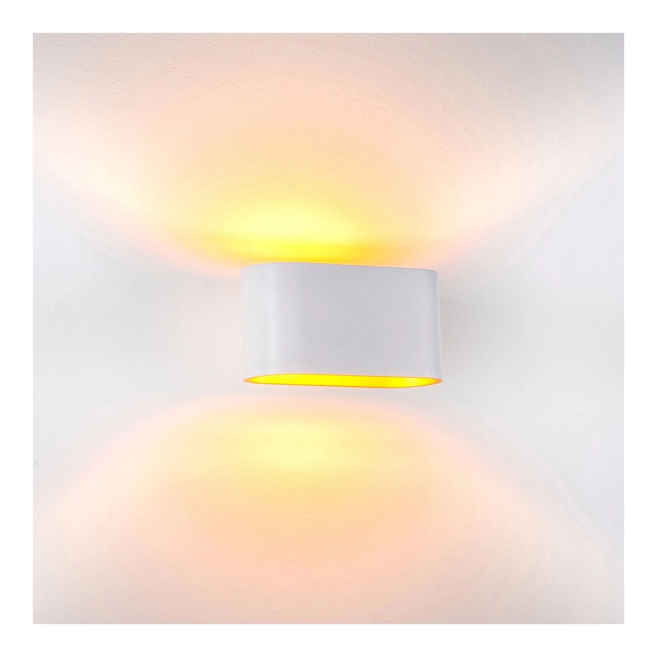 Havit Concept with Gold Insert Interior Wall Light 3000K 5500K White 2W 240V IP20 - HV8028-WHT- Havit Lighting
