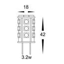 Havit G4 Bi Pin Globes 3000K 5500K 3.2W 12V - HV9523-3.2W, HV9529-3.2W - Havit Lighting