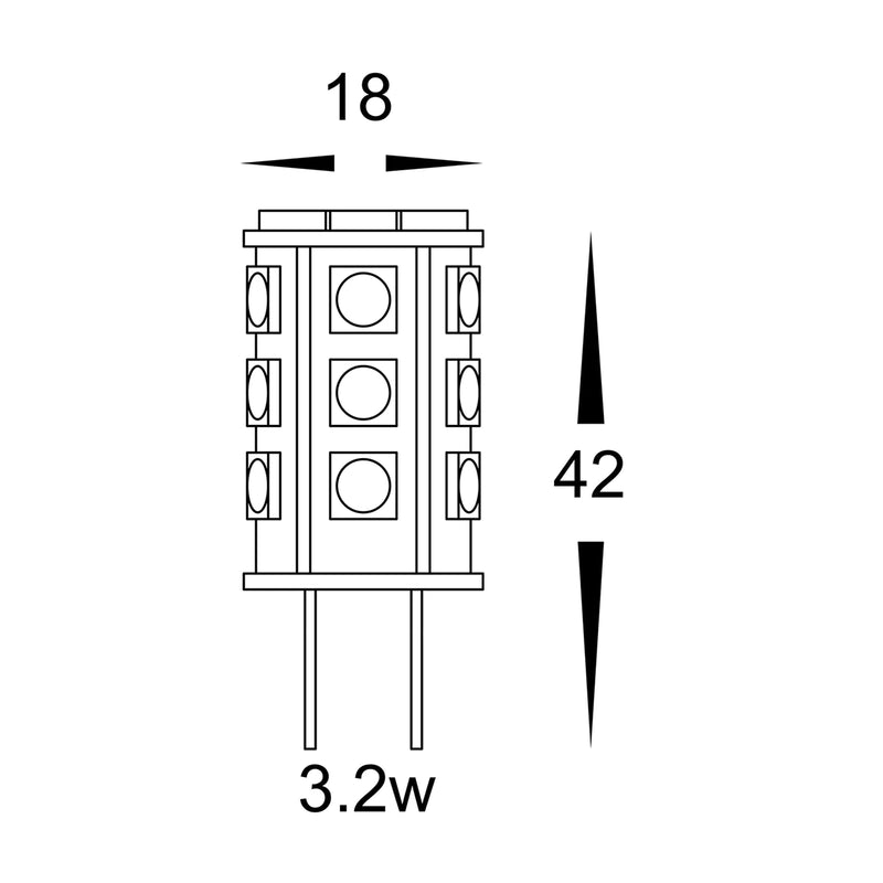 Havit G4 Bi Pin Globes 3000K 5500K 3.2W 12V - HV9523-3.2W, HV9529-3.2W - Havit Lighting