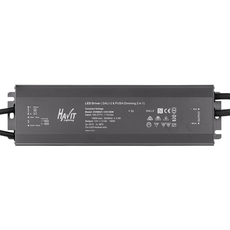 Havit Dali + Push Dim Dimmable Drivers Grey 150W 240V IP66 - HV96631-150W - Havit Lighting