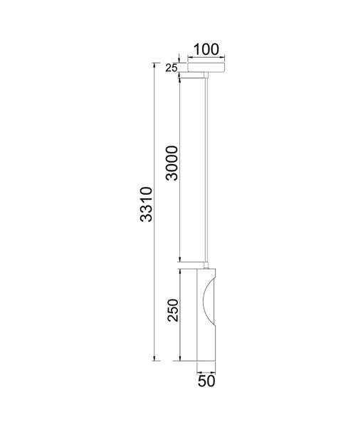 CLA Ida Blonde Wood Tube Interior Pendant Matt Black / Matt White 220-240V - IDA1, IDA2 - CLA Lighting