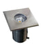 IGMLSQSS: Exterior 12V MR16 recessed inground up lights. SS316 Square OD Faceplate 120mm IP67