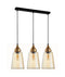 CLA JEREZ1: Amber Glass Flat Top Ellipse Interior Pendant Bronze 220-240V - JEREZ1, JEREZ1X3R, JEREZ1X3S - CLA Lighting