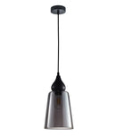 CLA JEREZ2: Smoke Glass Flat Top Ellipse Interior Pendant Black 220-240V - JEREZ2, JEREZ2X3R, JEREZ2X3S - CLA Lighting