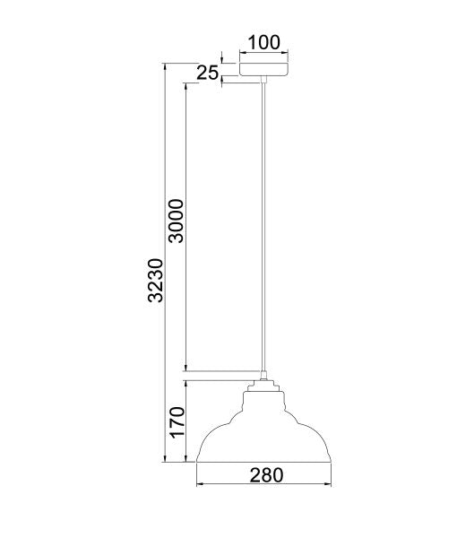 CLA LAMINA: Flat Top / Cylinder / Dome Coloured Glass Interior Pendant Copper 220-240V - LAMINA1, LAMINA3, LAMINA4- CLA Lighting