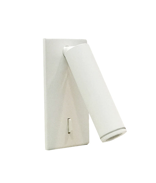 LYON: LED Recessed white wall light / reading light. Adjustable Reading Light WH 3W 3000K, Warm White (342Lm) IP20 120x60mm 120D