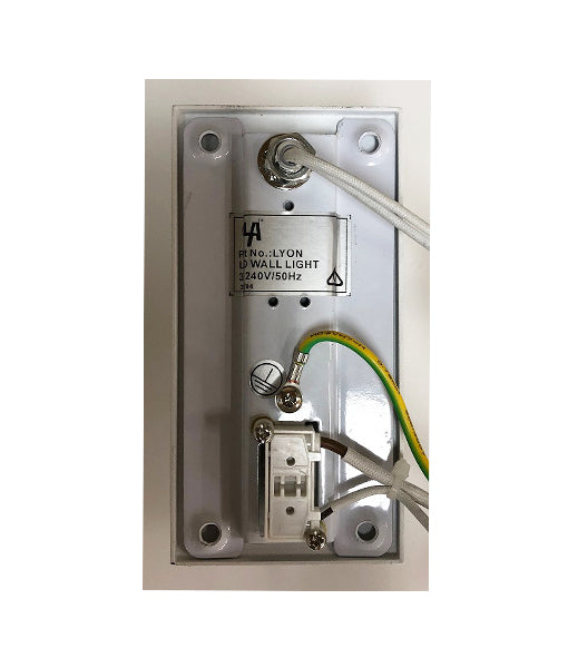 CLA Lyon Recessed Reading Interior Wall Light 3000K White 3W 220-240V IP20 - LYON