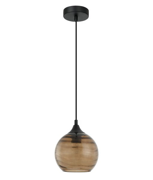 CLA MARBRE: Wine Wavy Glass Interior Pendant Smoke/ Green/ Amber 220-240V - MARBRE1, MARBRE2, MARBRE3