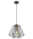 CLA MARTE: Iron Cage Interior Pendant Black / Matt Gold / White 220-240V - MARTE1, MARTE2, MARTE3 - CLA Lighting