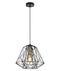 CLA MARTE: Iron Cage Interior Pendant Black / Matt Gold / White 220-240V - MARTE1, MARTE2, MARTE3 - CLA Lighting