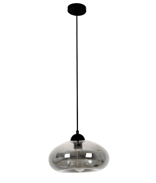 CLA MASON: Modern Retro Oblong / Tipped / Oval Glass Interior Pendant Clear / Smoke / Amber 220-240V - MASON - CLA Lighting.