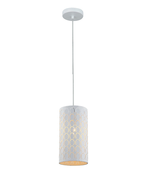 CLA MODELLO: Modern Embossed Oblong Shape  Interior Pendant White / Black 220-240V - MODELLO1, MODELL02 -CLA Lighting