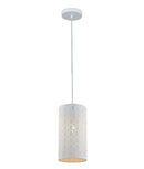 CLA MODELLO: Modern Embossed Oblong Shape  Interior Pendant White / Black 220-240V - MODELLO1, MODELL02 -CLA Lighting