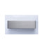 NEW YORKG2: Interior LED surface mounted wall light. Satin Nickel with Clear Acrylic Border Rectangle UP/Down 6W 120D IP20
