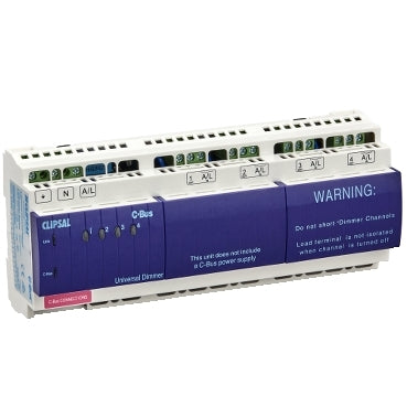 L5504D2UP: Clipsal C-Bus 4 Channel Universal Dimmer Unit. LED. IP20. 