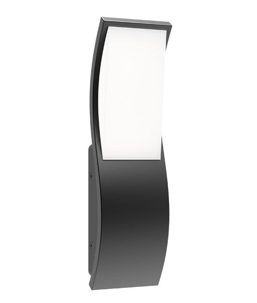 CLA OLA: Surface Mounted Wavy Rectangular LED Exterior Wall Lights 3000K Dark Grey / White 100-240V IP65 - OLA - CLA Lighting