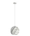 CLA ORIGAMI: Dome Carved Iron Interior Pendant Matt White / Rose Gold / Matt Grey 220-240V - ORIGAMI1, ORIGAMI2, ORIGAMI3, ORIGAMI4, ORIGAMI5, ORIGAMI6 - CLA Lighting