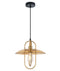 CLA PAPILLON: Interior Oblong Iron with Glass Coolie Interior Pendant Clear / Amber 220-240V - PAPILLON1, PAPILLON2- CLA Lighting