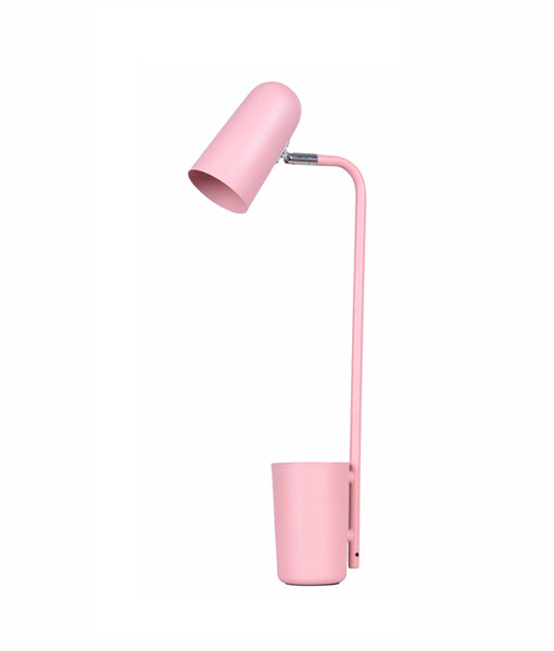 PASTEL17TL: Interior table lamps, reading lamp. SES Matte PINK W160mm x H490mm. CLA Lighting.