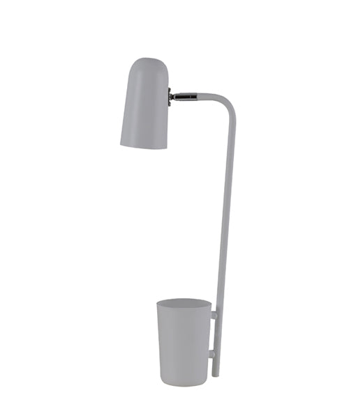 PASTEL18TL: Interior table lamps, reading lamp. SES Matte GREY W160mm x H490mm. CLA Lighting.