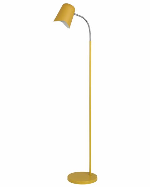 CLA PASTEL: Scandinavian Iron Slim Floor Lamp Matt White/ Matt Black/ Matt Pink/ Matt Grey/ Matt Green/ Matt Blue/ Matt Yellow 220-240V - PASTEL