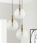 CLA PATERA: Interior Glass with Extended Bronze Highlight Interior Pendant Clear / Smoke / Amber 220-240V - PATERA - CLA Lighting