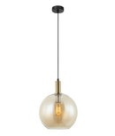 CLA PATERA: Interior Glass with Extended Bronze Highlight Interior Pendant Clear / Smoke / Amber 220-240V - PATERA - CLA Lighting