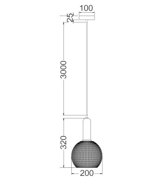 CLA PELOTA: Wine Segmented Glass Interior Pendant Smoke / Green / Amber / Copper / Chrome / Clear 220-240V - PELOTA1, PELOTA2, PELOTA3, PELOTA4, PELOTA5, PELOTA6 - CLA Lighting