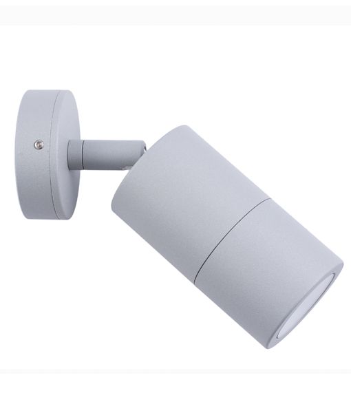 CLA MR16 Pillar Spot Exterior Wall Lights Matt Grey 12-24V IP65 - PM1FSIL, PM1ASIL