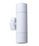 PGUDWH:  GU10 Exterior wall pillar spotlights (White). Max 35w. IP65     