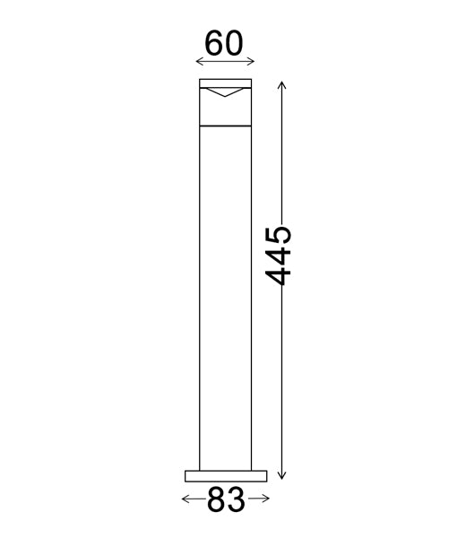 CLA PHARE(MR16): Bollard Lights & Pillar Exterior Wall Lights Titanium Aluminium 12-25V IP54 IP65 - PHARE02M, PHARE04M, PHARE04EXT - CLA Lighting