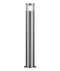 PHARE05G: Exterior Bollard Light. 316 stainless steel. ANTI GLARE GU10. 