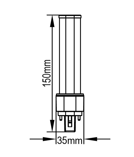 CLA LED PLC Lamps and Globes 4000K 8W 220-240V IP20 - PLC002 - CLA Lighting