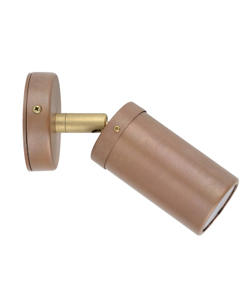 CLA GU10 Pillar Spot Exterior Wall Lights Aged Copper 110-265V IP54 - PGUDCECA, PG1FCECA, PG1ACECA, PG2ACECA - CLA Lighting
