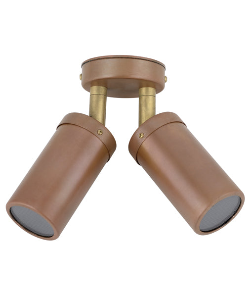 CLA MR16 Pillar Exterior Wall Lights Aged Copper 12-24V IP54 - PMUDCECA, PM1FCECA, PM1ACECA, PM2ACECA - CLA Lighting