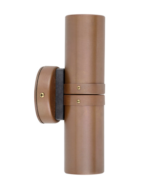 CLA MR16 Pillar Exterior Wall Lights Aged Copper 12-24V IP54 - PMUDCECA, PM1FCECA, PM1ACECA, PM2ACECA - CLA Lighting