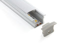 Azoogi Recessed LED Channel and Accessories 1715 Anodised Aluminium - PR005