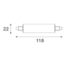 Azoogi R7 LED Lamps and Globes 6000K 12W 240V - R7S006