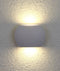 REMO2: Exterior LED surface mounted up/down wall lights. Curved Up/Down LED. White 6.8W  IP54 3000K (500 Lumens)