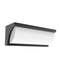 CLA REPISA: Surface Mounted Curved Wedge LED Exterior Wall Lights 3000K Dark Grey / White 100-240V IP65 - REPISA - CLA Lighting