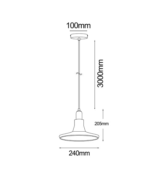 CLA PENOLA, RIVERINA & YARRA: GU10 Smokey Glass/ Martini Glass/ Flute Interior Pendant 220-240V - YARRA, PENOLA, RIVERINA
