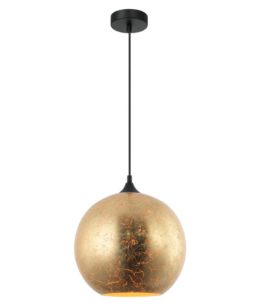 CLA ROCHE: Glass Interior Pendant Matt Gold / Satin Chrome 220-240V - ROCHE1, ROCHE2 - CLA Lighting