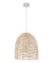 CLA Rota Natural Rattan Ellipse Interior Pendant White 220-240V - ROTA1 -CLA Lighting